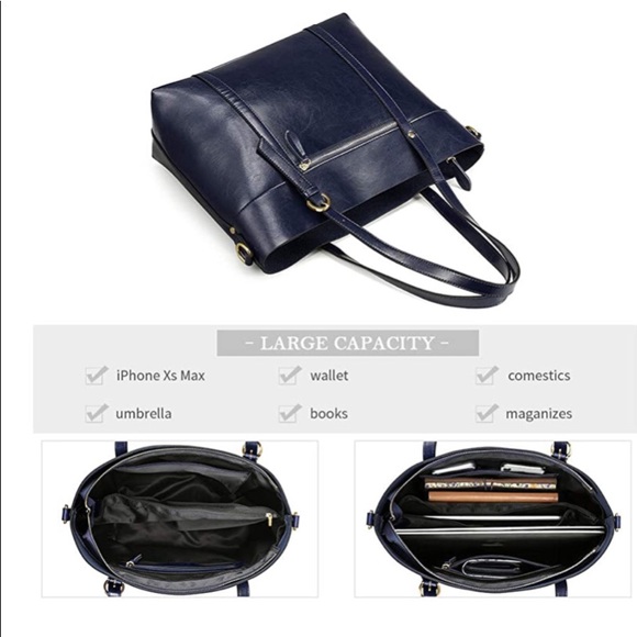 Kattee Leather tote * REDUCED* - Picture 3 of 8